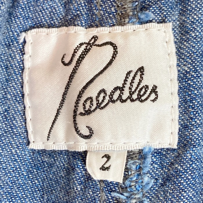 Needles ニードルス デニムヒザデルパンツ ワイドイージーパンツ ネイビー size2 瑞穂店