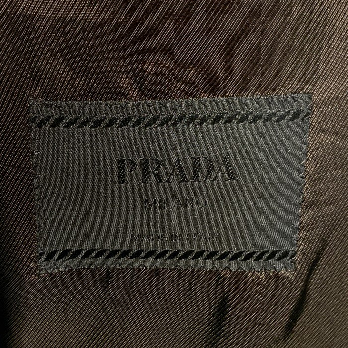 PRADA プラダ 3B ポリエステル スパンデックス テーラードジャケット ブラウン Size 50 福生店