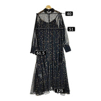 Ameri VINTAGE アメリヴィンテージ AIRY HIGH NECKED DRESS 星柄 エアリーワンピース 02020550590 ブラック sizeM 瑞穂店