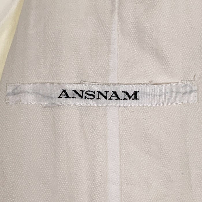 ANSNAM アンスナム リネン ダブルチェスターコート ナチュラル Size 1 福生店