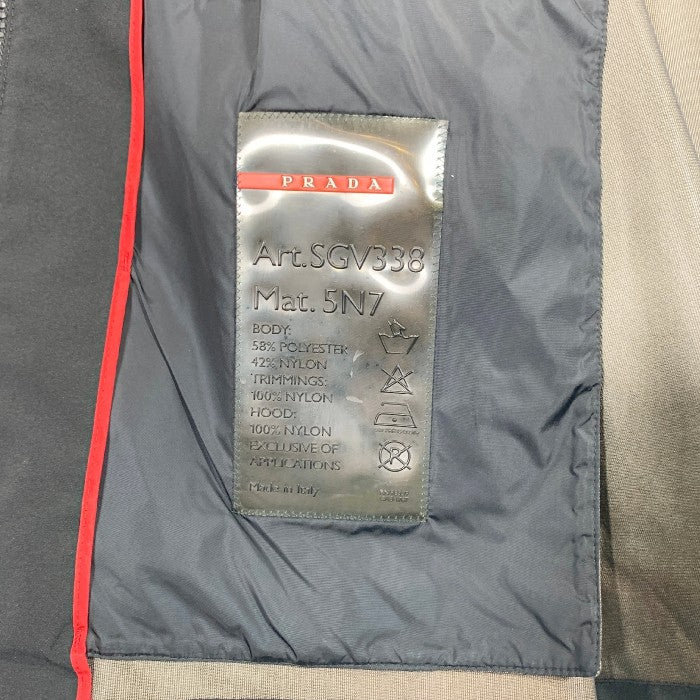 PRADA SPORT プラダスポーツ GORE-TEX JACKET ゴアテックス ジャケット スタンドカラー ブラック SGV338 Size 50 福生店