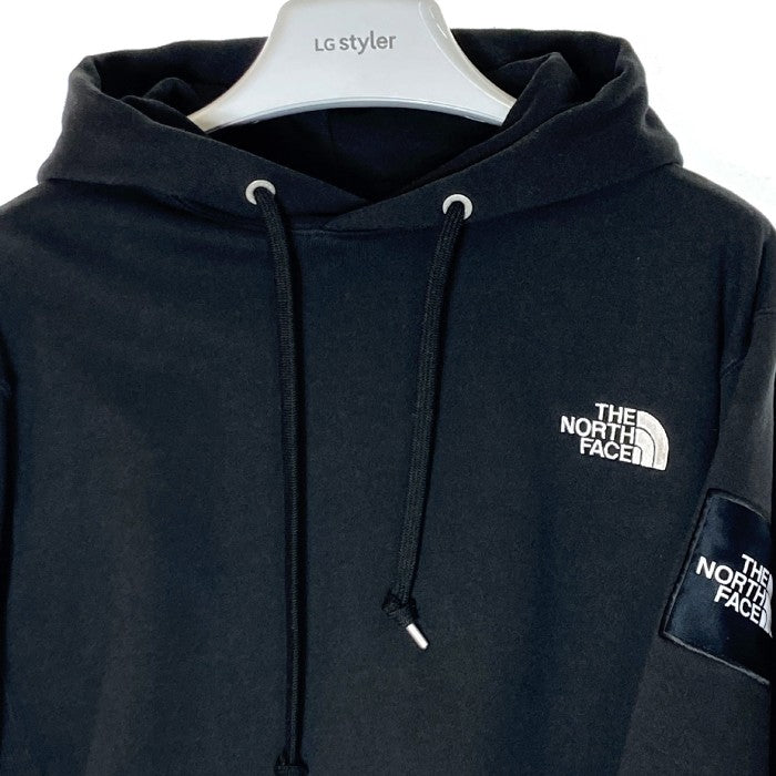 THE NORTH FACE ノースフェイス NT12333 Square Logo Hoodie スクエアロゴフーディ ブラック sizeL 瑞穂店