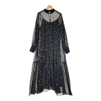 Ameri VINTAGE アメリヴィンテージ AIRY HIGH NECKED DRESS 星柄 エアリーワンピース 02020550590 ブラック sizeM 瑞穂店