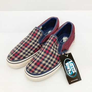 VANS バンズ V98FLN slip on スリッポン フランネル チェック バーガンディ size27.5cm 穂店