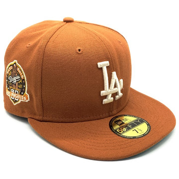 New Era ニューエラ LA Dodgers ドジャース 59FIFTY 60周年記念ワッペン オレンジ Size 7 1/2(59.6cm) 福生店