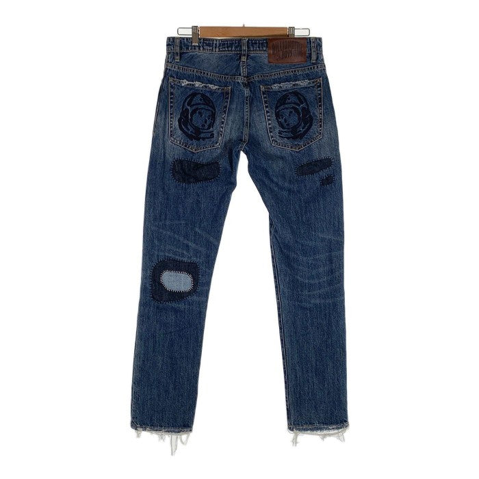 BILLIONAIRE BOYS CLUB ビリオネアボーイズクラブ BB HALF MOON JEAN ダメージ リペア加工 デニムパンツ 811-9109 インディゴ Size 30 福生店