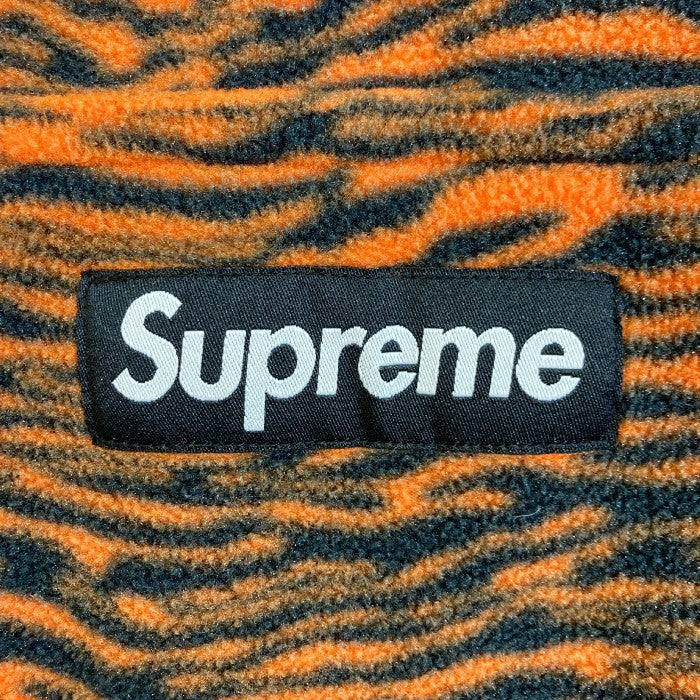 Supreme シュプリーム 21AW Logo Polartec Hooded Sweatshirt Tiger オレンジ×ブラック sizeM 瑞穂店