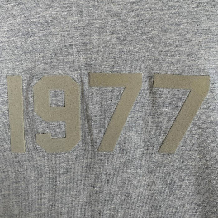 ESSENTIALS エッセンシャルズ 1977 プリント ロングスリーブTシャツ ライトグレー Size L 福生店