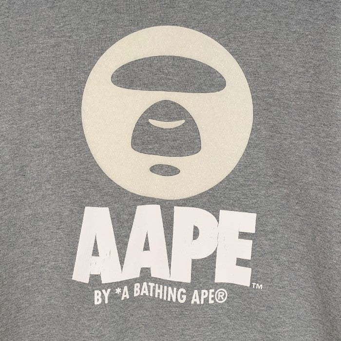 AAPE BY A BATHING APE エーエイプ クルーネック スウェットトレーナー グレー Size XL 福生店