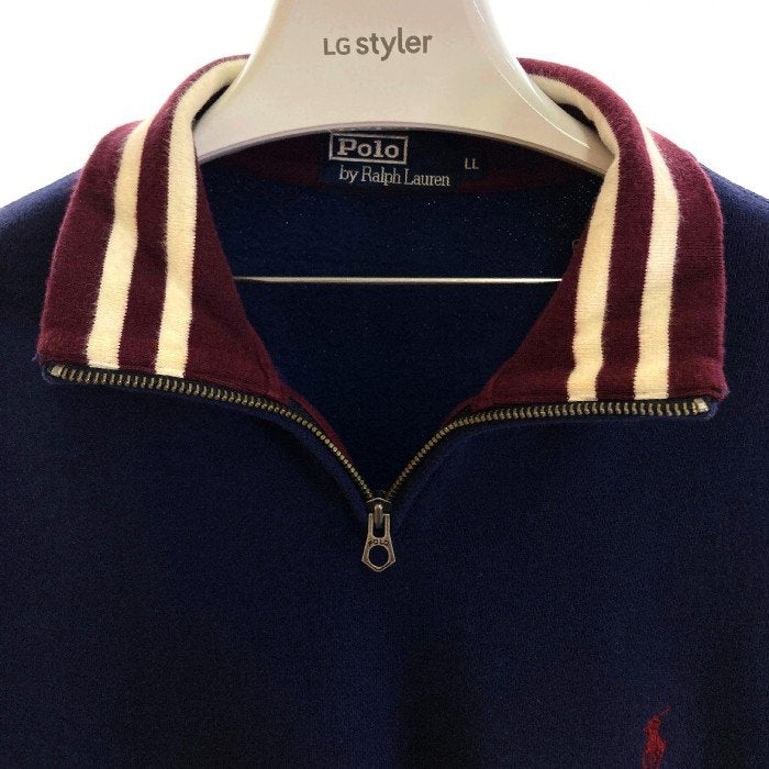 POLO RALPH LAUREN ポロ ラルフローレン ハーフジップ スウェット ネイビー sizeLL 瑞穂店