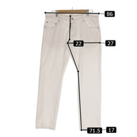 DSQUARED2 ディースクエアード SLIM JEAN スリムジーンズ ローライズ ホワイト S74LA0884 S39781 Size 46 福生店