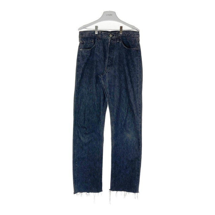 80's Levi's リーバイス 501 ブラックデニムパンツ 先染め USA製 裾カットオフ Size32 瑞穂店