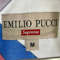 SUPREME シュプリーム×EMILIO PUCCI エミリオプッチ 21SS Soccer Jersey サッカージャージ シャツ 総柄 半袖 ピンク sizeM 瑞穂店