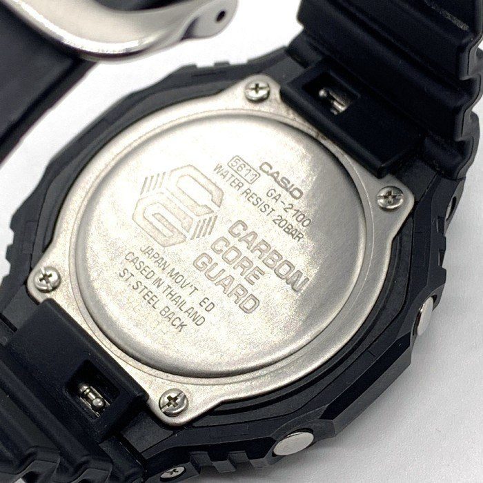 CASIO カシオ G-SHOCK カーボン コアガード クォーツ腕時計 GA-2100 ブラック 福生店