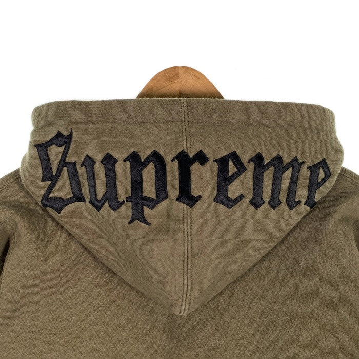 SUPREME シュプリーム 16AW Old English Hood Logo Zip Up Sweatshirt