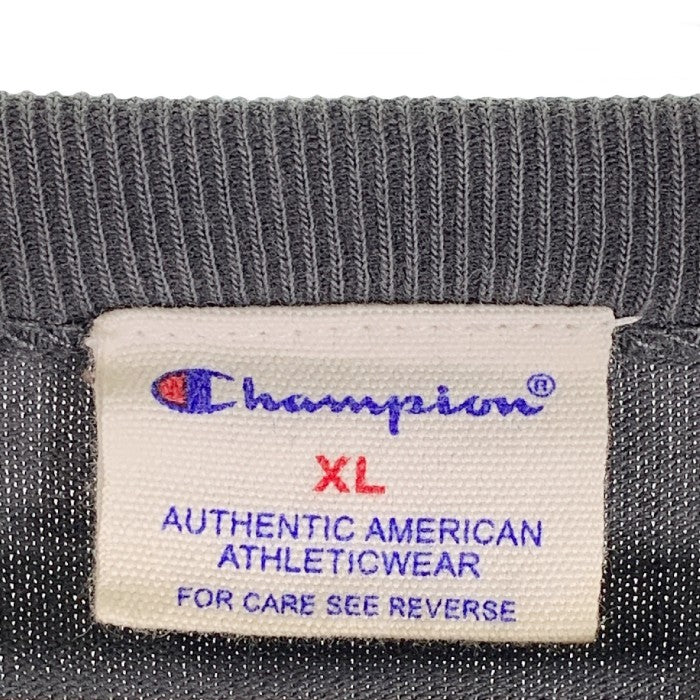 Champion チャンピオン サーマルロングスリーブTシャツ 切替 ブラック Size XL 福生店