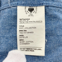 WTAPS ダブルタップス 15AW DOTS L/S SHIRT ボタンダウン シャンブレーシャツ Size M 福生店