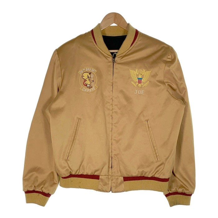 SUGAR CANE シュガーケーン FLEET BASE JACKET リバーシブル リブ ジャケット ブラック ゴールド M品番 411-M11095 Size 40 福生店