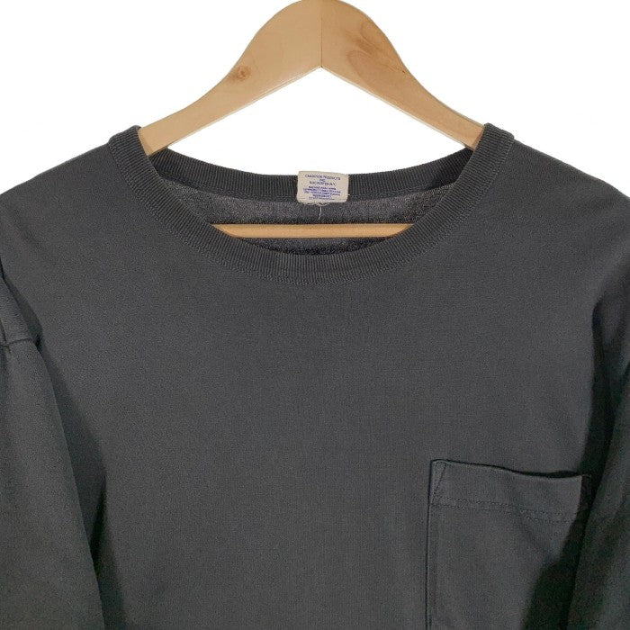 Champion チャンピオン サーマルロングスリーブTシャツ 切替 ブラック Size XL 福生店