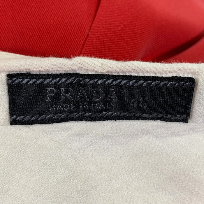 PRADA プラダ テーパードスラックス ストレッチ レッド Size 46 福生店