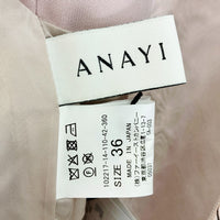 ANAYI アナイ 総柄 ノースリーブ ワンピース ピンク size36 瑞穂店