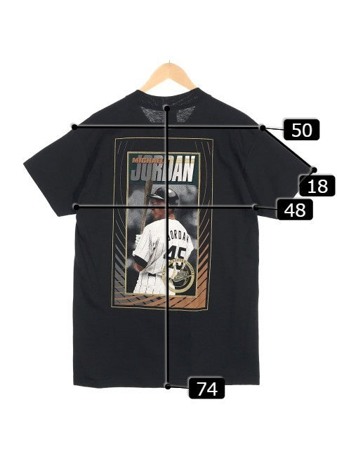 90's NIKE ナイキ 銀タグ MICHAEL JORDAN マイケルジョーダン BASEBALL フォトプリント Tシャツ ブラック Size  M 福生店