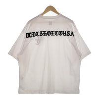DC SHOE ディーシーシュー 22 BACK LOGO SUPER WIDE SS 刺繡 オーバーサイズ Tシャツ ホワイト Size M 福生店
