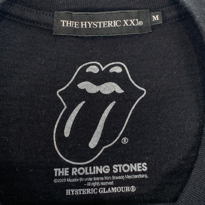 THEE HYSTERIC XXX ジィヒステリックトリプルエックス The Rolling Stones ローリングストーンズ プリントTシャツ  ブラック Size M 福生店