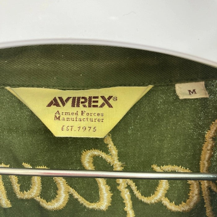 AVIREX アヴィレックス M-43 MILITARY JACKET ミリタリージャケット 刺繍 6172106 オリーブ Size M 瑞穂店