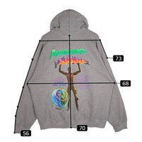 Cactus Jack カクタスジャック 2020 Astro Hoodie プルオーバースウェットパーカー グレー トラヴィススコット Size XL 福生店