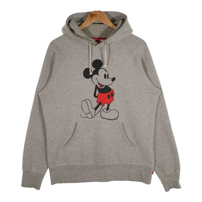 SUPREME シュプリーム 09AW Mickey Mouse Raglan Hooded Sweatshirt ミッキーマウス ラグランスリーブ スウェットパーカー グレー Size M 福生店