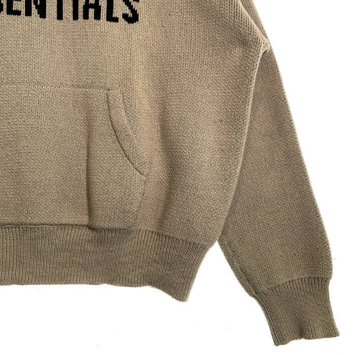 ESSENTIALS エッセンシャルズ Logo Knit Hoodie ロゴニットフーディ プルオーバーパーカー Size M 福生店