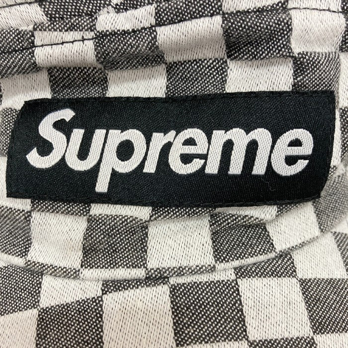 SUPREME シュプリーム 18SS Checkerboard Box Logo Camp Cap キャンプキャップ グレー 瑞穂店