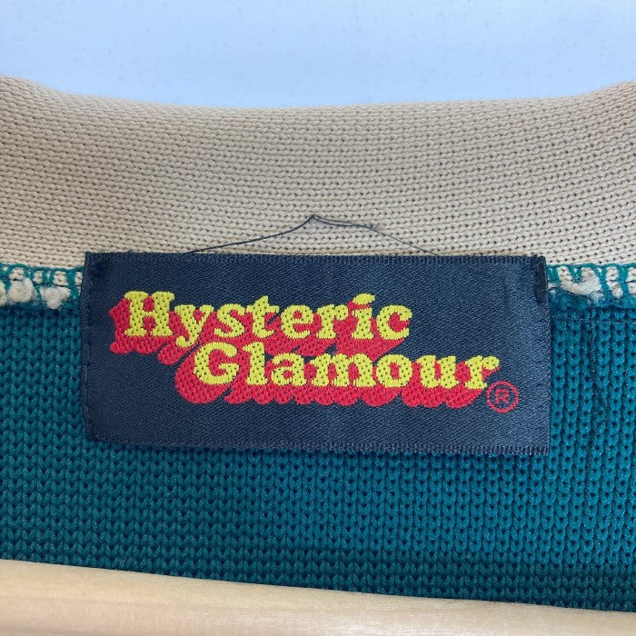 HYSTERIC GLAMOUR ヒステリックグラマー ハーフジップ ジャージ トラックジャケット グリーン size FREE瑞穂店