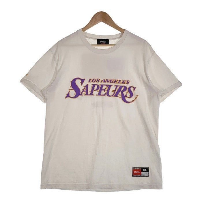 SAPEur サプール LOS ANGELES SAPEURS プリントTシャツ ホワイト Size XL 福生店