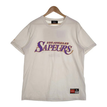 SAPEur サプール LOS ANGELES SAPEURS プリントTシャツ ホワイト Size XL 福生店