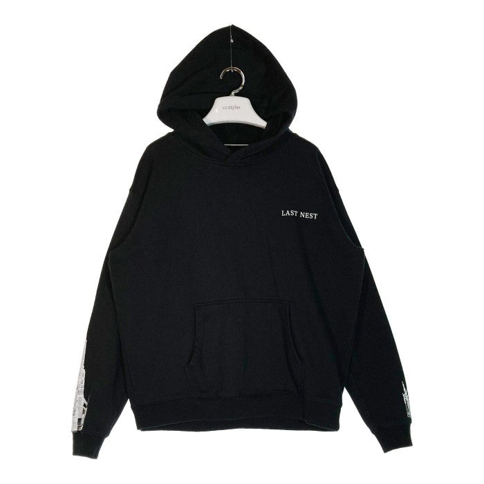 LAST NEST BUILDING LOGO HOODIE  BLACK ラストネスト プリント パーカー ブラック sizeXL 瑞穂店