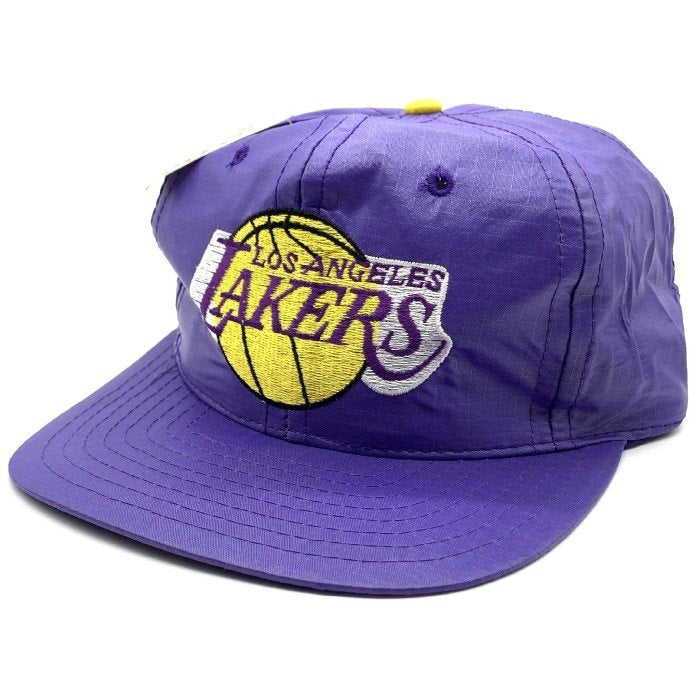 90`s PRO STAR LOS ANGELS LAKERS ロサンゼルスレイカーズ リップストップ スナップバック 帽子 パープル 福生店