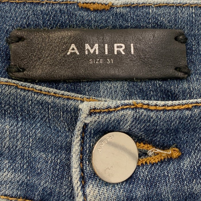 AMIRI アミリ ダメージ USED加工 デニムパンツ スリムテーパード ストレッチ インディゴ Size 31 福生店