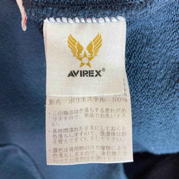 AVIREX アヴィレックス 6173436 ジップアップスウェット ネイビー sizeM 瑞穂店