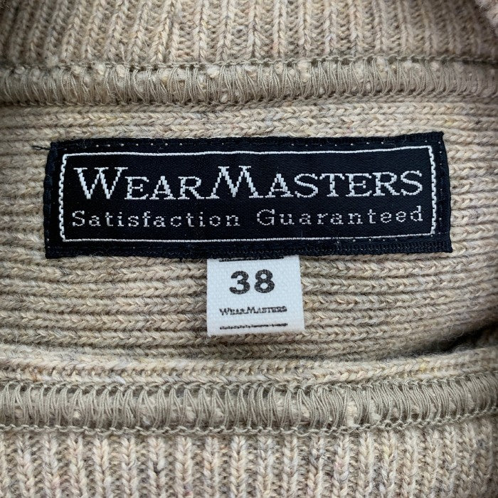 WEARMASTERS ウェアマスターズ ウールニット カットソー エルボーパッチ アトラクションズ Size 38 福生店