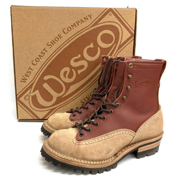 WESCO ウエスコ BERW108100 ジョブマスター レッドウッド × バーラップラフアウト コンビ 臙脂 size8E 瑞穂店