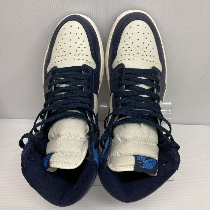 NIKE ナイキ AIR JORDAN 1 RETRO HIGH OG OBSIDIAN  エアジョーダン1 レトロ ハイ スニーカー 555088-140 オブシディアンブルー size27.5cm 瑞穂店