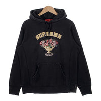 SUPREME シュプリーム 17AW Centerpiece Hooded Sweatshirt センターピース 刺繡 スウェットパーカー ブラック Size M 福生店