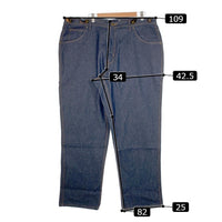 KEY キー Denim Logger Dungaree ワークデニムパンツ ロガー ダンガリー インディゴ サスペンダーセット Size 42×30 福生店