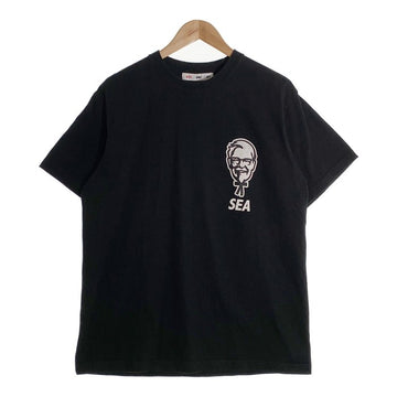 WIND AND SEA ウィンダンシー 22SS COLONEL T-SHIRT KFC ケンタッキーフライドチキン プリントTシャツ ブラック Size M 福生店