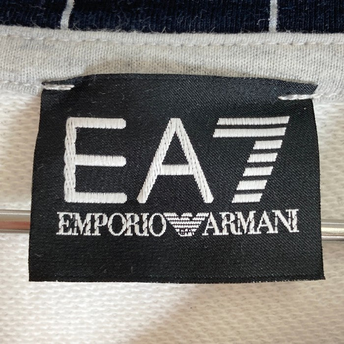 EMPORIO ARMANI エンポリオアルマーニ ナンバリング パーカー ホワイト sizeXL 瑞穂店