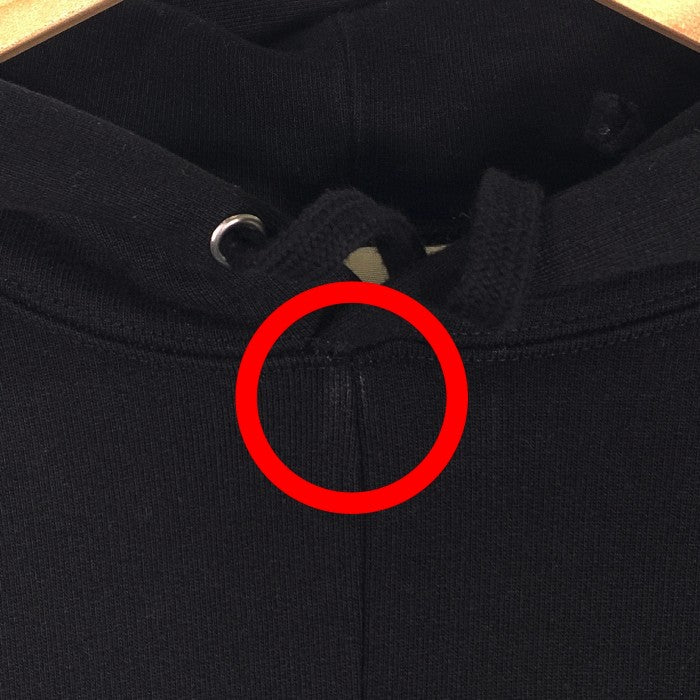 SUPREME シュプリーム 18AW COMME des GARCONS SHIRT コムデギャルソンシャツ Split Box Logo  Hooded Sweatshirts スプリット ボックスロゴ スウェットパーカー ブラック Size M 福生店