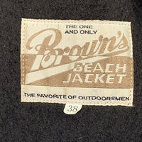 BROWN’S BEACH ブラウンズビーチ ショールカラー ビーチクロスジャケット フルカウント復刻 Size 38 福生店