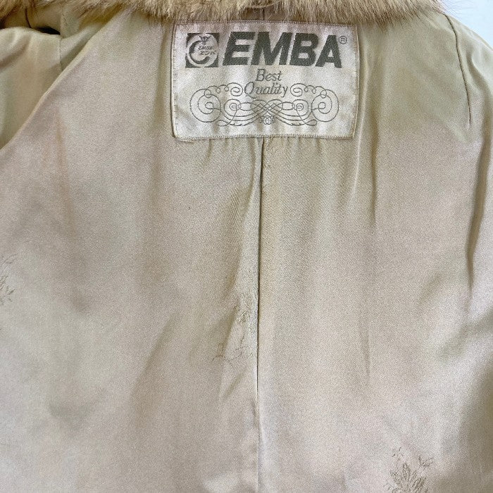 EMBA エンバ ブルーフォックス 高級毛皮 リアルファーコート ホワイト size11号 瑞穂店